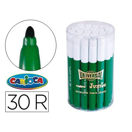 Marcador Jumbo Carioca Pote de 30 Unidades Verdes