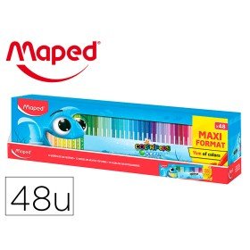 Marcador Maped Color Peps Ocean Caixa de 48 Unidades Cores Sortidas