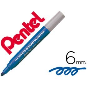 Marcador Pentel Mw5W Quadro Br 6 Mm Azul