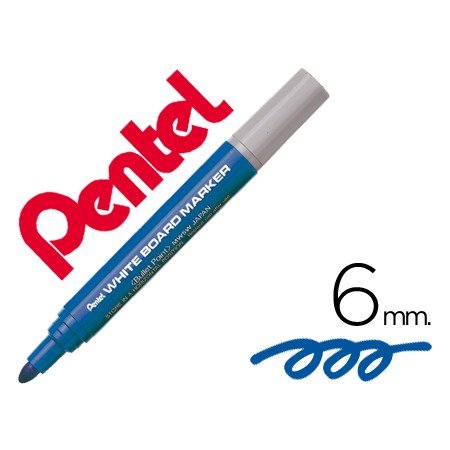 Marcador Pentel Mw5W Quadro Br 6 Mm Azul