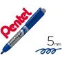 Marcador Pentel Mwx5M Quadros Br Retratil 5 Mm Azul