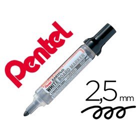 Marcador Pentel Para Quadro Branco Easyflo Recarregavel Cor Preto