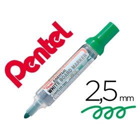 Marcador Pentel Para Quadro Branco Easyflo Recarregavel Cor Verde