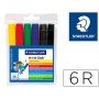 Marcador Staedtler Cor Jumbo Traco 3 Mm -Estojo de 6 Cores Sortidas