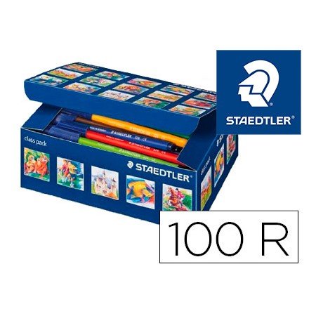 Marcador Staedtler Noris Club Caixa de 100 Unidades Sortidas 10 x Cor