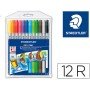 Marcador Staedtler Noris Club Dupla Ponta Caixa de 12 Cores Sortidas