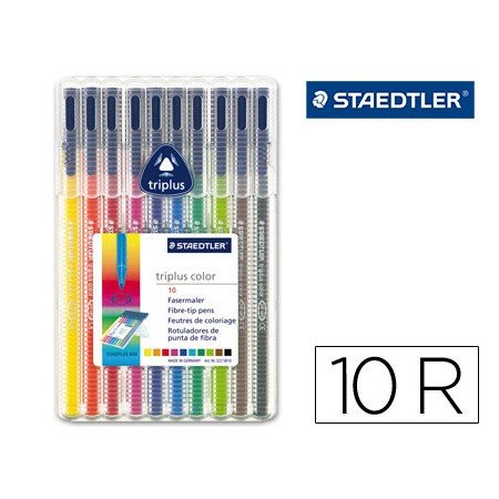 Marcador Staedtler Triplus 10 Unidades
