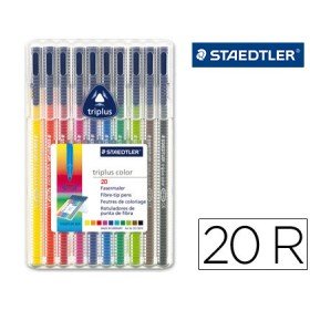 Marcador Staedtler Triplus 20 Unidades