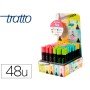 Marcador Tratto Video Pastel Fluorescente Expositor de 48 Unidades Cores Sortidas