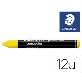 Minas Staedtler Para Marcar Amarelo Lumocolor Permanente Omnigraph 236 Caixa de 12 Unidades