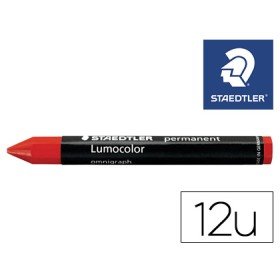 Minas Staedtler Para Marcar Vermelho Lumocolor Permanente Omnigraph 236 Caixa de 12 Unidades