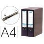 Modulo Elba 2 Pasta de Arquivo de Alavanca Din A4 com Rado 2 Aneis Preto Lombada de 80 Mm