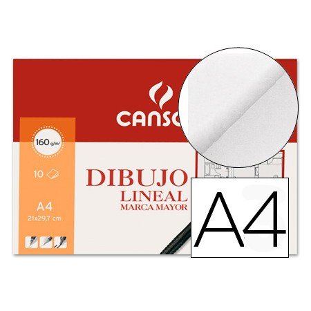 Papel de Desenho Marca Mayor 160 Gr Din A4E M Minipacks de 10 Folhas