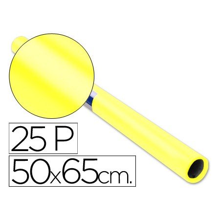 Papel Lustro Sadipal 50 x 65 Cm 65 Gr Amarelo