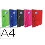 Pasta com Recarga Oxford Europeanbinder Classic 4 Aneis 35 Mm Quadricula 5 Mm Din A4 Capa Extradura Cores Classicas