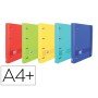 Pasta com Recarga Oxford Europeanbinder Live&Go Polyfoam 4 Aneis 35 Mm Quadricula 5 Mm Din A4+ Cores Vivas