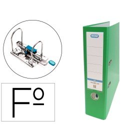 Pasta de Alavanca Elba Cartao Forrado Pvc com Rado Top Folio Lombada 80 Mm Verde