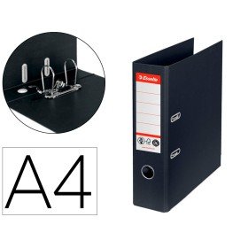 Pasta de Arquivo de Alavanca Esselte Nº1 Co2 Neutral Din A4 Cartao Forrado Lombada 75 Mm Preto