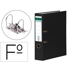 Pasta de Arquivo Elba Folio, Lombada 75 Mm, Preta