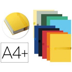 Pasta de Projetos Exacompta Din A4 Lombada Extensivel Ate 130 Mm com Tira de Velcro Cores Sortidas