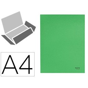 Pasta Leitz Recycle Elasticos Tres Abas Din A4 Cartao 100% Reciclavel Verde