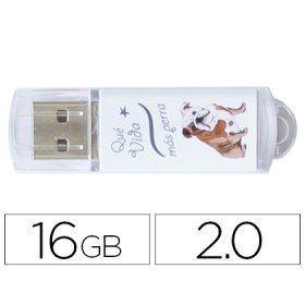 Pen Drive Techonetech Flash Drive 16 Gb 2.0 Que Vida Mas Perra