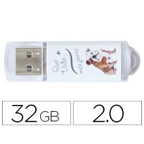 Pen Drive Techonetech Flash Drive 32 Gb 2.0 Que Vida Mas Perra