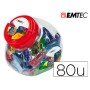 Pen Drive USB Emtec Flash 32Gb 2.0 Boiao 80 Unidades Cores Sortidas