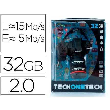 Pen Drive USB Tech One Tech Camara Fotos Dx 32 Gb