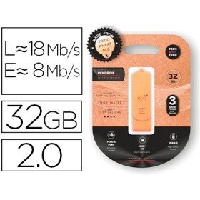 Pen Drive USB Tech One Tech Ecotech Biodegradavel 32 Gb USB 2.0