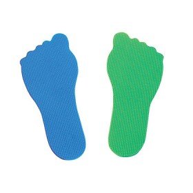 Pes Amaya de Borracha Antideslizante Set de 20 Unidades 10 Azuis 10 Verdes Comprimento 230Mm