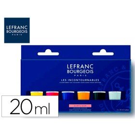 Pintura Acrilica L&B Frasco de 80 Ml Caixa de 5 Unidades Cores Sortidas