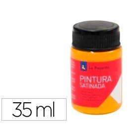 Pintura Latex La Pajarita Acetinada L-31 Frasco 35 Ml Abobora