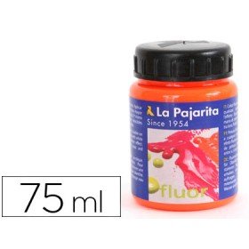 Pintura Latex La Pajarita F-02 Laranja Fluorescente 75Ml