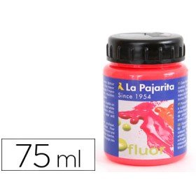 Pintura Latex La Pajarita F-03 Vermelho Amapola Fluorescente 75Ml