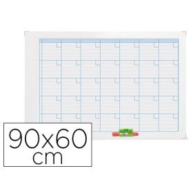Planning Magnetico Nobo Mensal Moldura Metalico 90X60 Cm