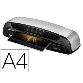 Plastificadora Fellowes Saturn 3I Din A4 2 Rolos Sistema Anti Encravamento Ate 125 Microns