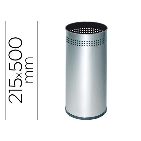 Porta Guarda-Chuvas Sie Metalico 314 Perfurado Prateado 50X21,5 Cm