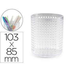 Porta Lapis Plastiforte Organizer Redondo N 6 85X85X103 Mm