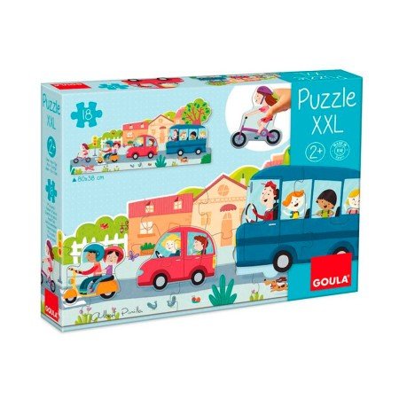Puzle Goula Xxl Vehiculos 18 Piezas