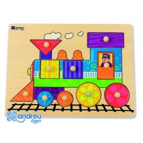 Puzzle Andreutoys Madeira Comboio 10 Peças