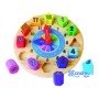 Puzzle Andreutoys Relogio Madeira Figuras Geometricas 22X4 Cm