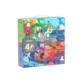 Puzzle Mideer 4 em 1 Conto de Fadas 54/70/88/117 Pecas