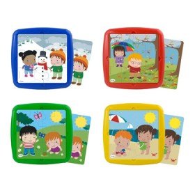 Puzzle Miniland As Estaçoes Set de 4 Unidades 12 Peças