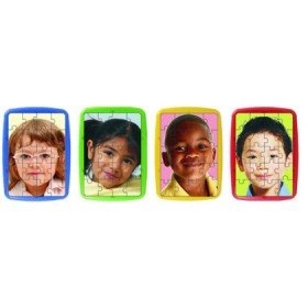 Puzzle Miniland O Mundo Set de 4 Unidades 20 Peças