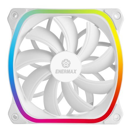 Ventilador para jogos enermax squa rgb 120 mm branco