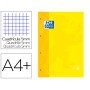 Recarga Cor 1 Oxford Din A4+ 80 Folhas 90 Gr Quadricula 5 Mm 4 Furos Cor Amarelo