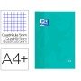 Recarga Cor 1 Oxford Din A4+ 80 Folhas 90 Gr Quadricula 5 Mm 4 Furos Cor Ice Mint