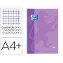 Recarga Cor 1 Oxford Din A4+ 80 Folhas 90 Gr Quadricula 5 Mm 4 Furos Cor Lilas