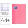 Recarga Cor 1 Oxford Din A4+ 80 Folhas 90 Gr Quadricula 5 Mm 4 Furos Cor Rosa Chiclet